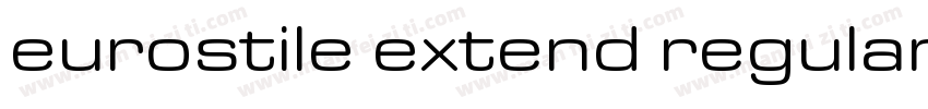 eurostile extend regular字体转换